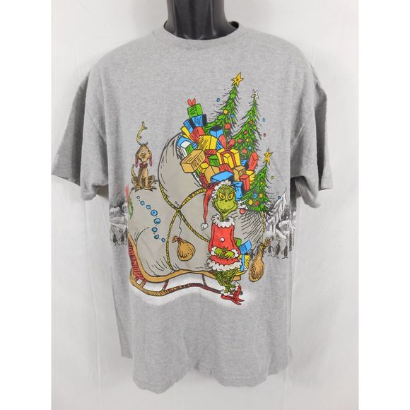 Dr. Seuss Other - Vintage Y2K 2001 Dr. Seuss How the Grinch Stole Christmas Short Sleeve T-shirt L